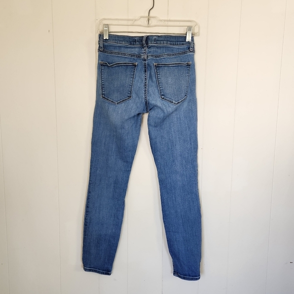Gap True Skinny Jeans Mid Rise Classic Blue Basic Boho Neutral Size 27 short - Picture 5 of 13